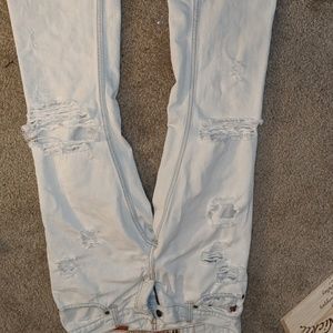 Distressed jeans